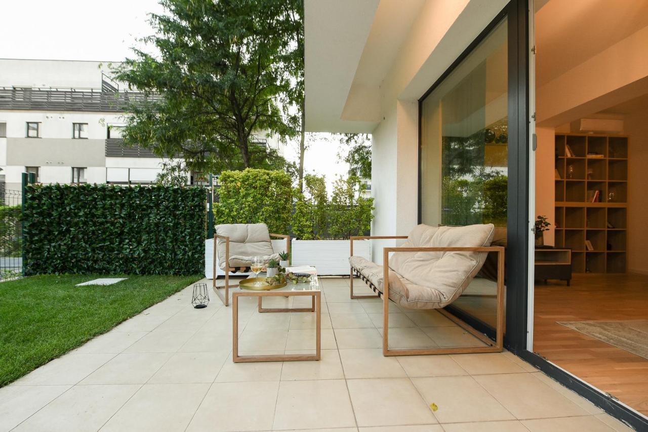 Vacation Feel - 2Br Apartment With Terrace & Private Parking In Baneasa Bucarest Exterior foto